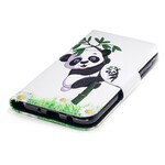 Housse Samsung Galaxy J7 2017 Panda Sur Le Bambou