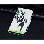 Housse Samsung Galaxy J7 2017 Panda Sur Le Bambou