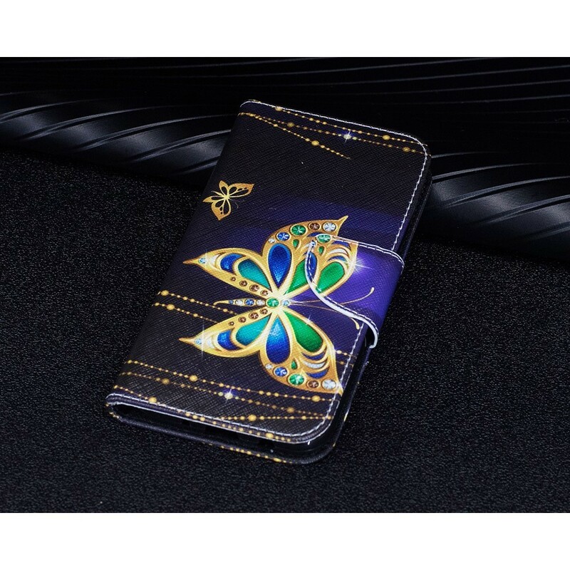 Housse Samsung Galaxy J7 2017 Papillon Magique