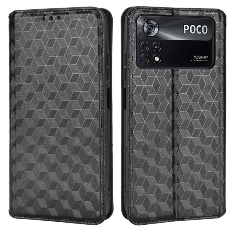 Flip Cover Poco X4 Pro 5G Effet Cuir Texture 3D Ma Coque