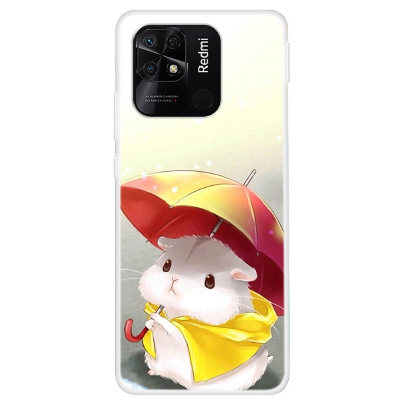 Coque Xiaomi Redmi 10C Hamster sous la Pluie