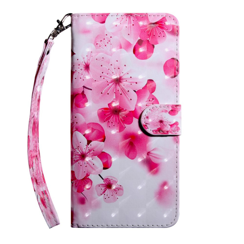 Housse Xiaomi Redmi 10C Fleurs à Lanière