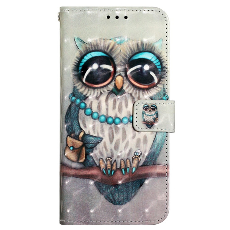 Housse Xiaomi Redmi 10C Miss Hibou à Lanière