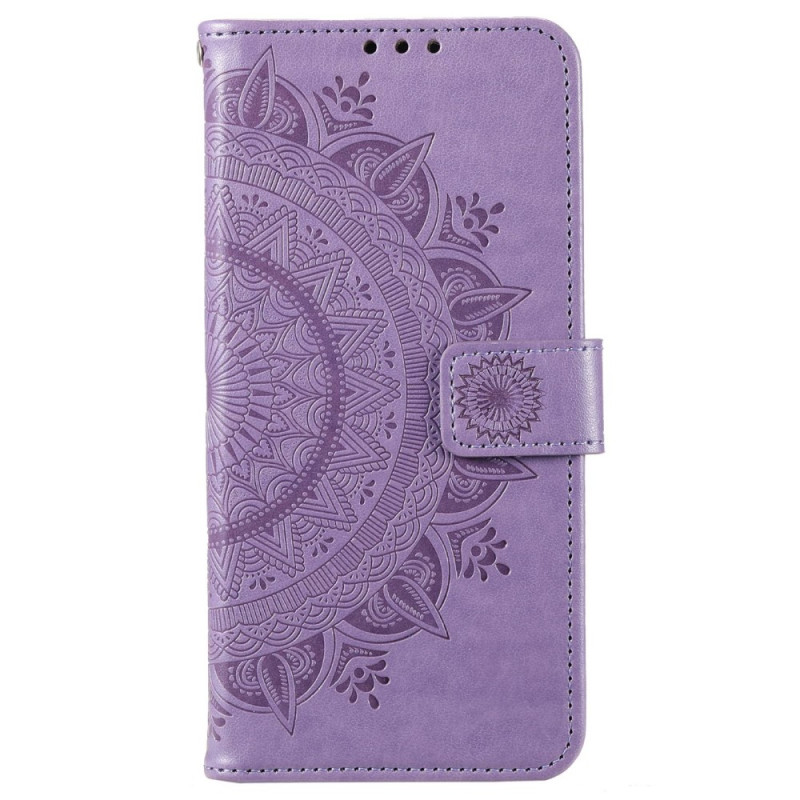 Housse Xiaomi Redmi 10C Mandala Soleil avec Lanière