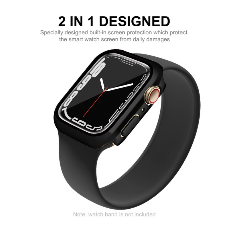 Boîtier Apple Watch Series 7 41mm ENKAY HAT PRINCE Verre Trempé Galvanoplastie
