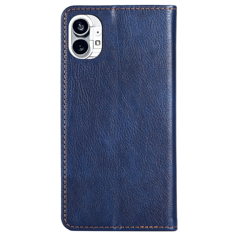 Flip Cover Nothing Phone (1) Simili Cuir Coutures Ma Coque