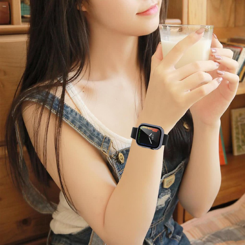 Bo tier Apple Watch Series 7 41mm Diamants Anti Rayures