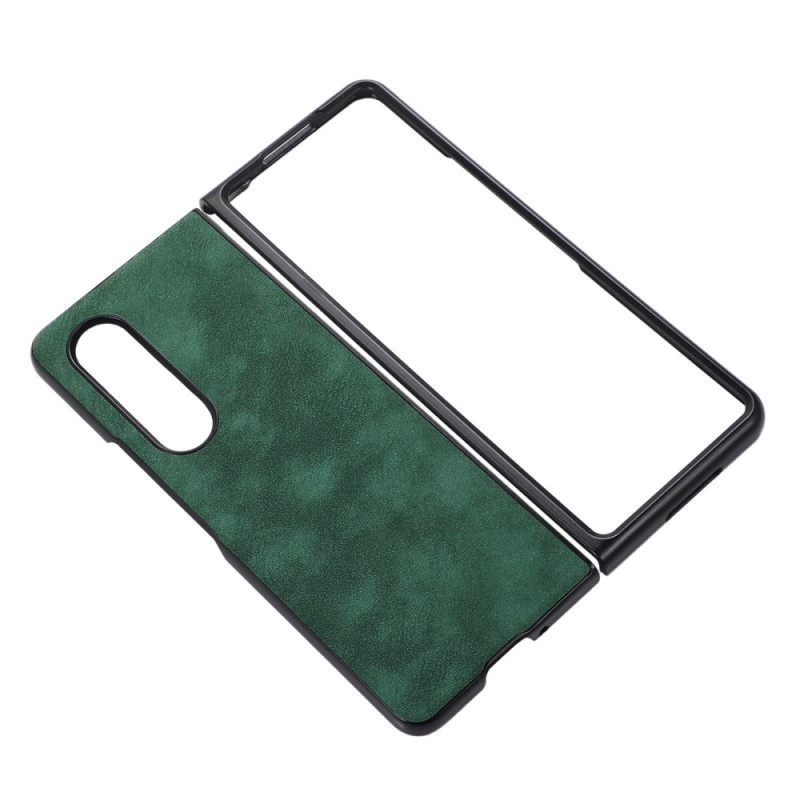 Coque Samsung Galaxy Z Fold 4 Simili Cuir Texture Peau
