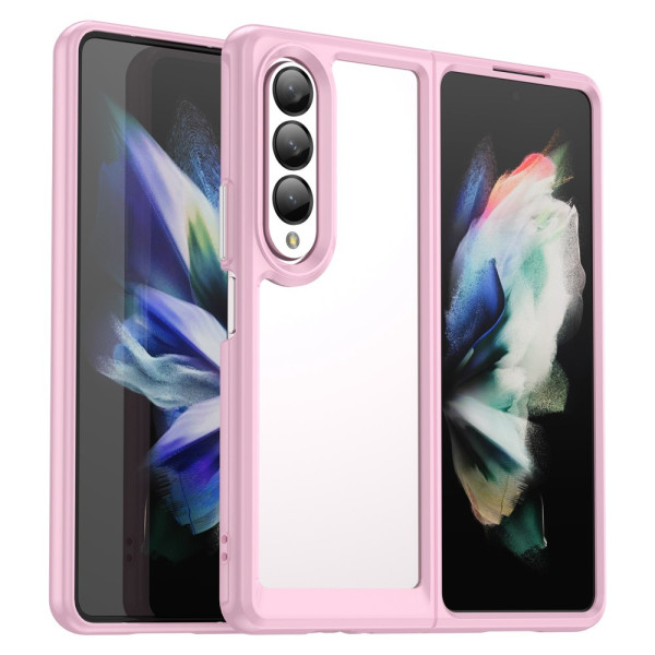 Coque Samsung Galaxy Z Fold 4 Transparente Rebords Colorés