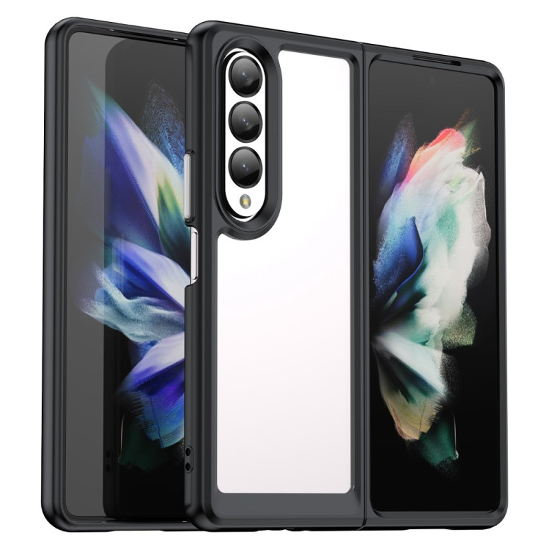 Coque Samsung Galaxy Z Fold 4 Transparente Rebords Colorés