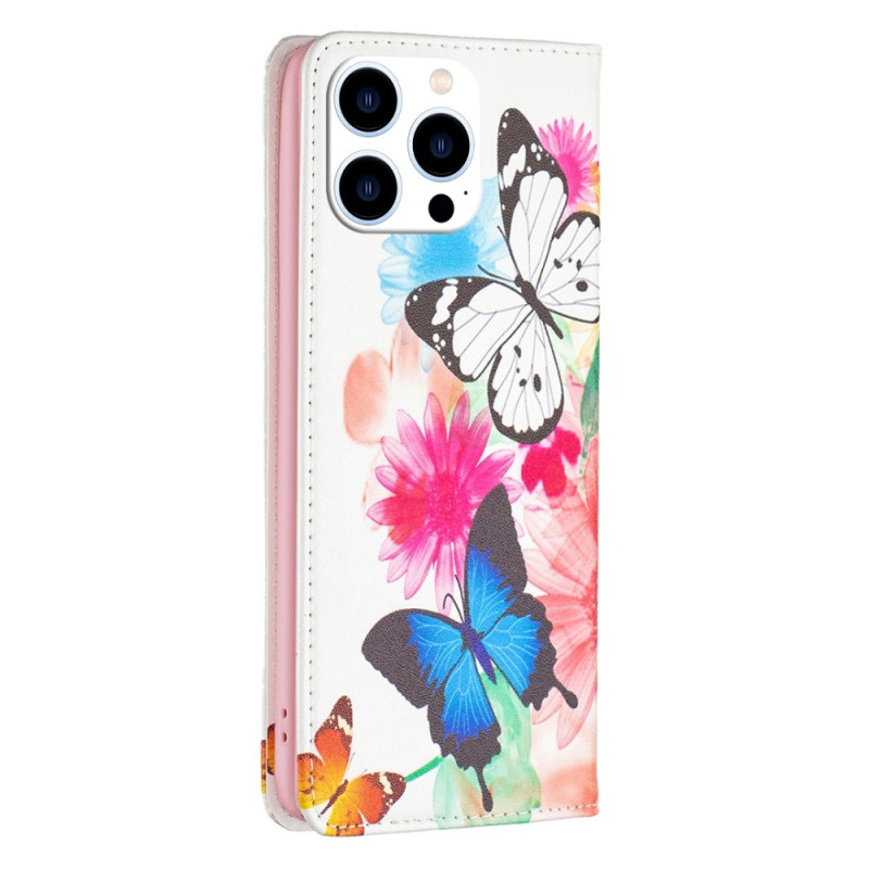 Flip Cover iPhone 14 Pro Papillons Ma Coque