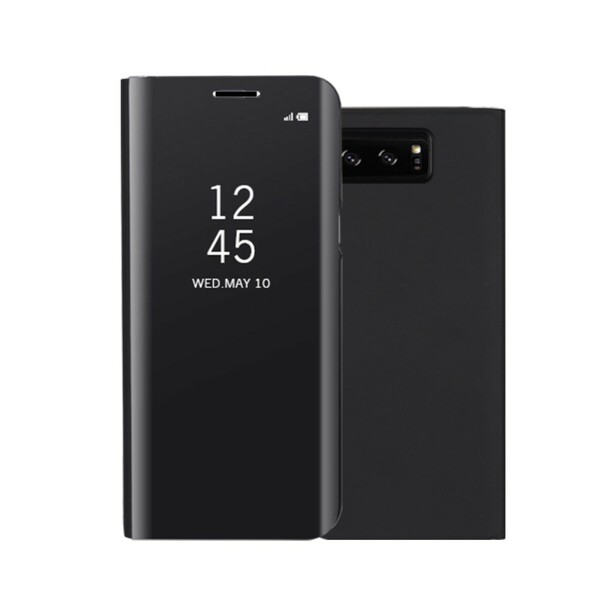 Flip Cover Samsung Galaxy Note 8 Miroir Et Effet Cuir