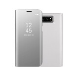 Flip Cover Samsung Galaxy Note 8 Miroir Et Effet Cuir
