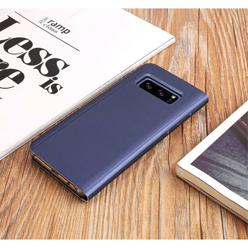 Flip Cover Samsung Galaxy Note 8 Miroir Et Effet Cuir