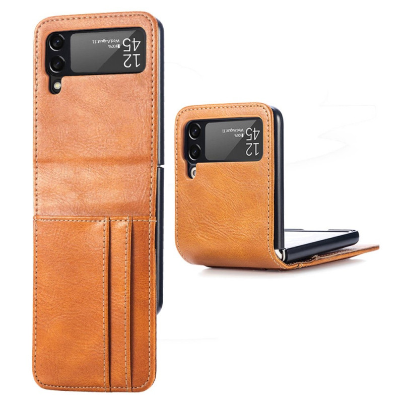 Coque Samsung Galaxy Z Flip 4 Style Cuir Porte-Cartes