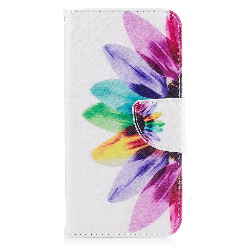 Housse iPhone X Fleur Aquarelle