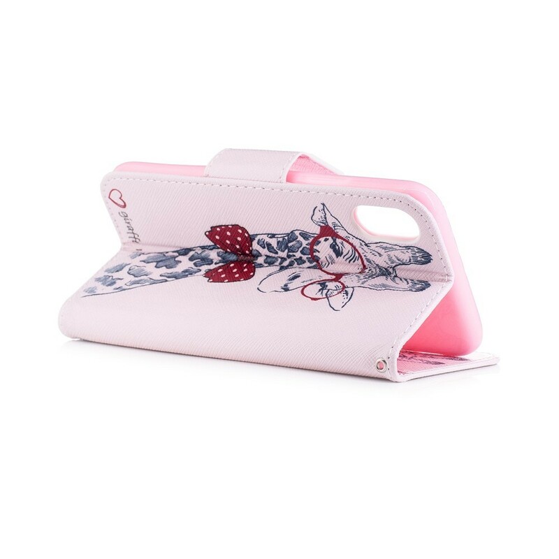 Housse iPhone X Girafe Intello