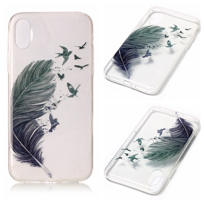 coque iphone x plume coque iphone x plume