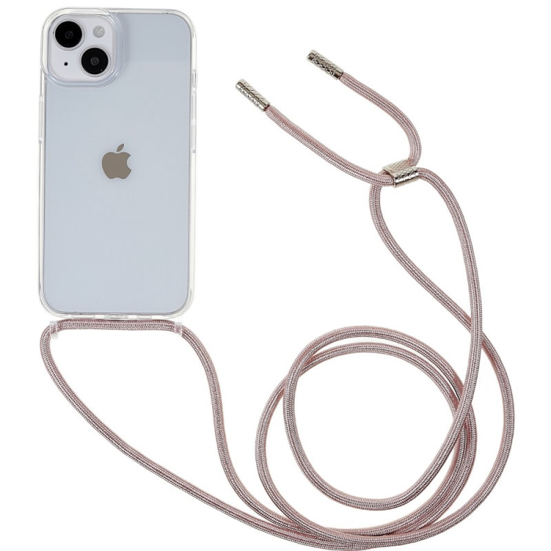 Coque iPhone 14 Transparente avec Cordon Coloré - Ma Coque