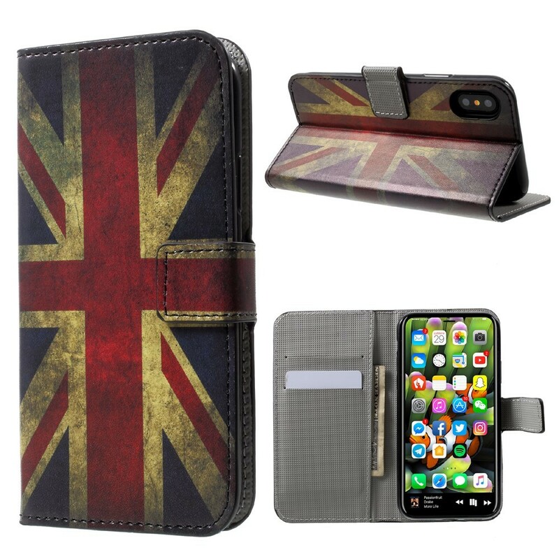 Housse iPhone X Drapeau Angleterre