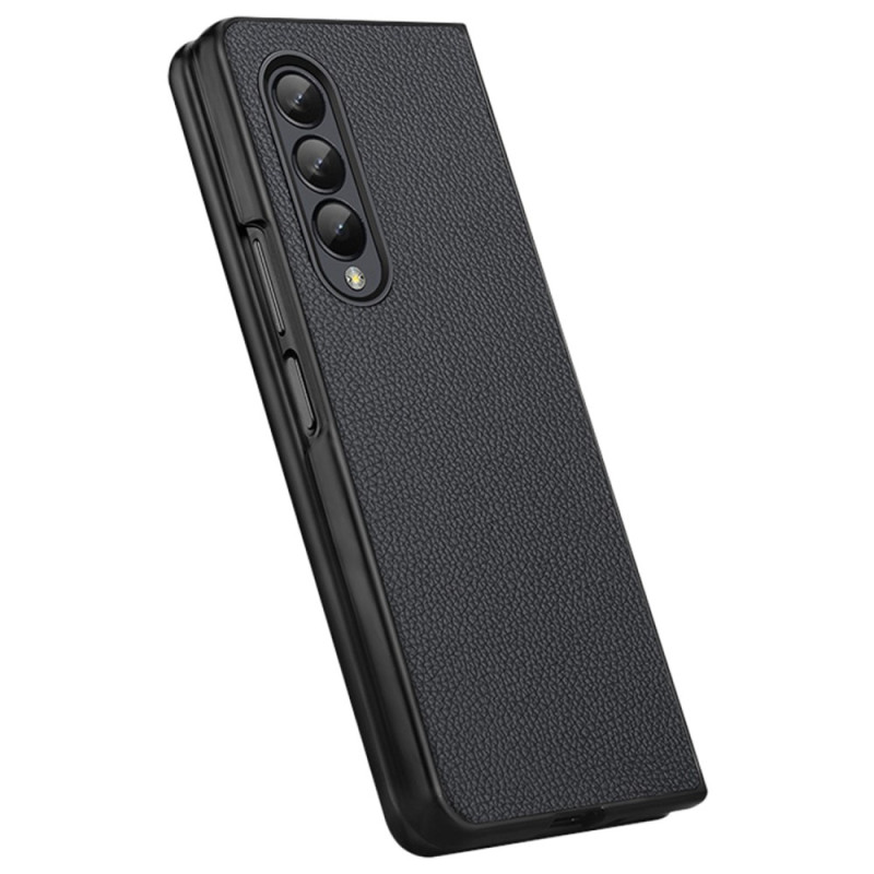 Coque Samsung Galaxy Z Fold 4 Cuir Véritable Litchi