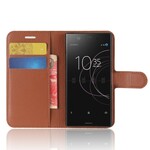 Housse Sony Xperia XZ1 Compact Simili Cuir Rétro