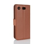 Housse Sony Xperia XZ1 Compact Simili Cuir Rétro