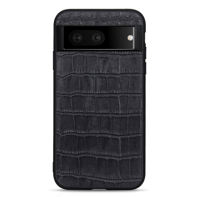 Coque Google Pixel 7 Véritable Cuir Style Crocodile