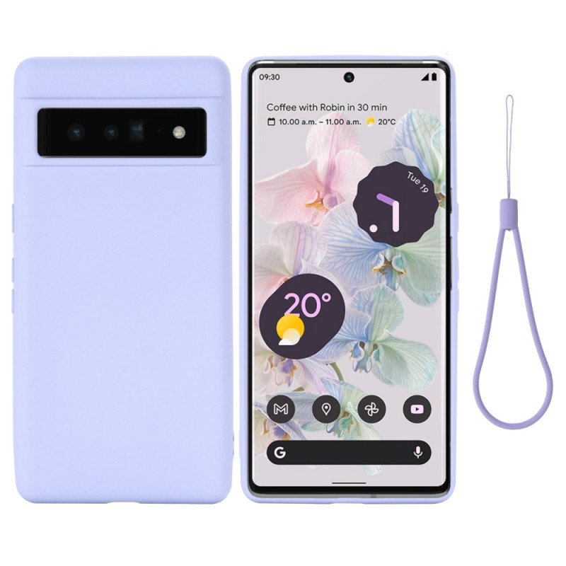 Coque Google Pixel 7 Silicone Liquide à Lanière