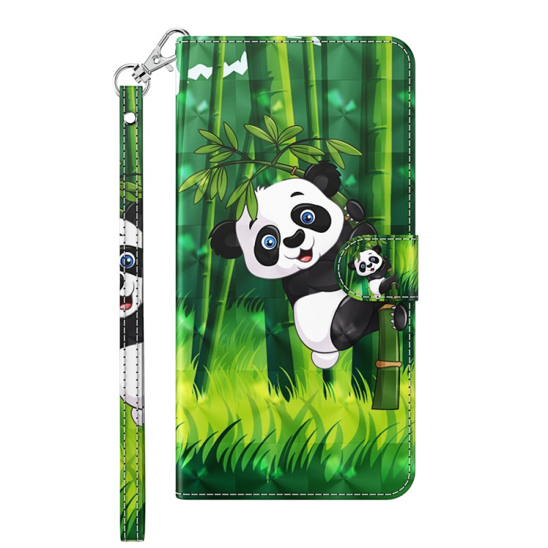 Housse Google Pixel 7 Pro Panda et Bambou à Lanière