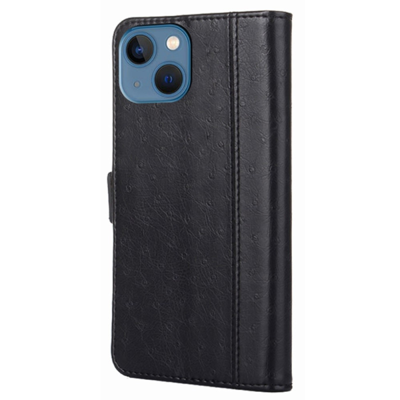Flip Cover iPhone 14 Plus Style Cuir Autruche Ma Coque