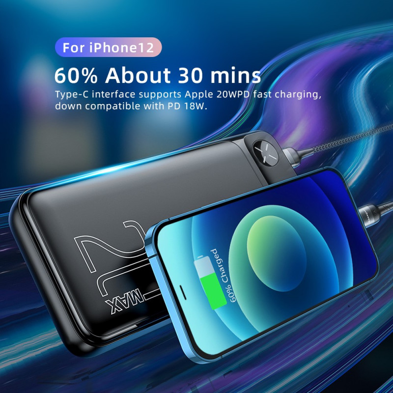 Chargeur portable 20000mAh pour Xiaomi Redmi Note 9 Batterie Externe