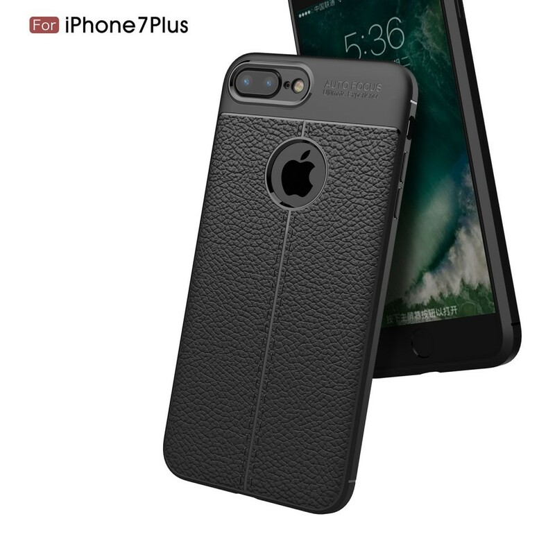 Coque iPhone 8  Plus / 7 Plus Effet Cuir Litchi