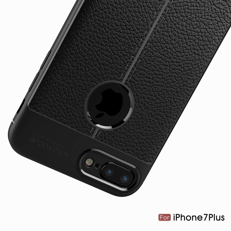 Coque iPhone 8  Plus / 7 Plus Effet Cuir Litchi