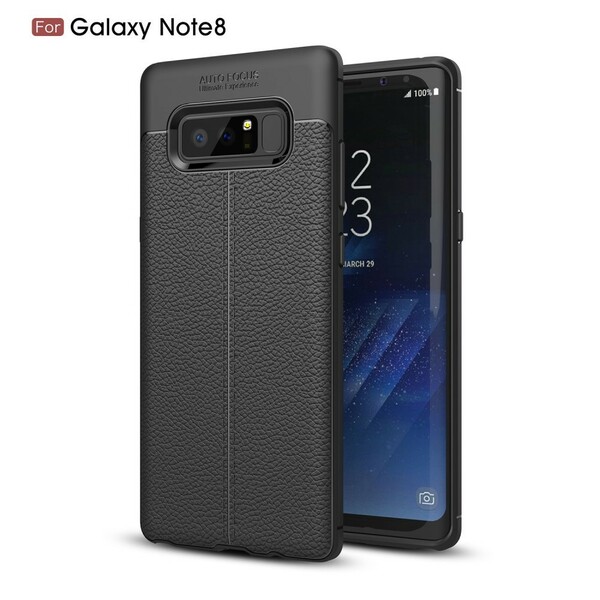 Coque Samsung Galaxy Note 8 Effet Cuir Litchi Double Line