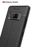 Coque Samsung Galaxy Note 8 Effet Cuir Litchi Double Line