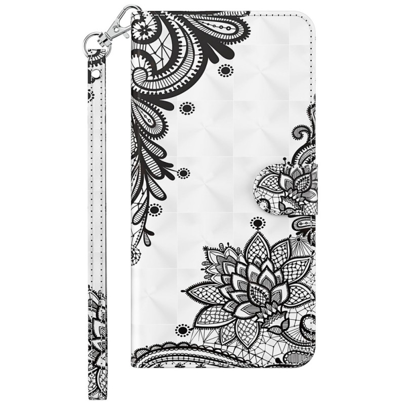 Housse Samsung Galaxy M13 Dentelle avec Lanière