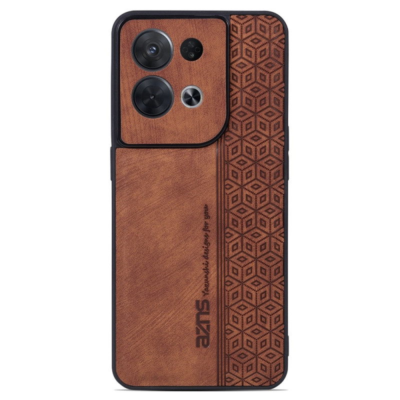 Coque Oppo Reno 8 Pro Effet Cuir AZNS