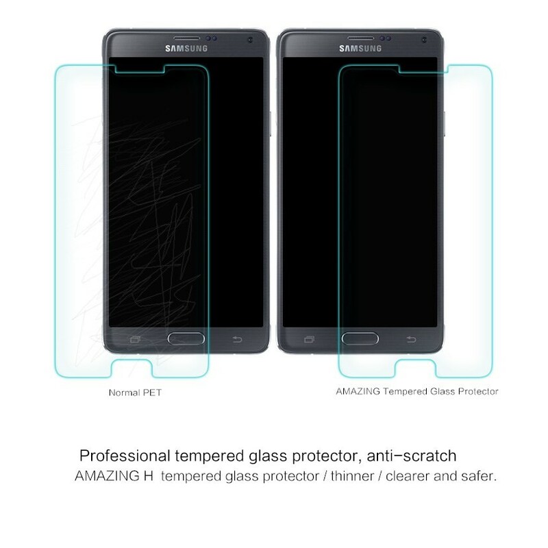 Protection en verre trempé pour Samsung Galaxy Note 4 Protection en verre trempé pour Samsung Galaxy Note 4