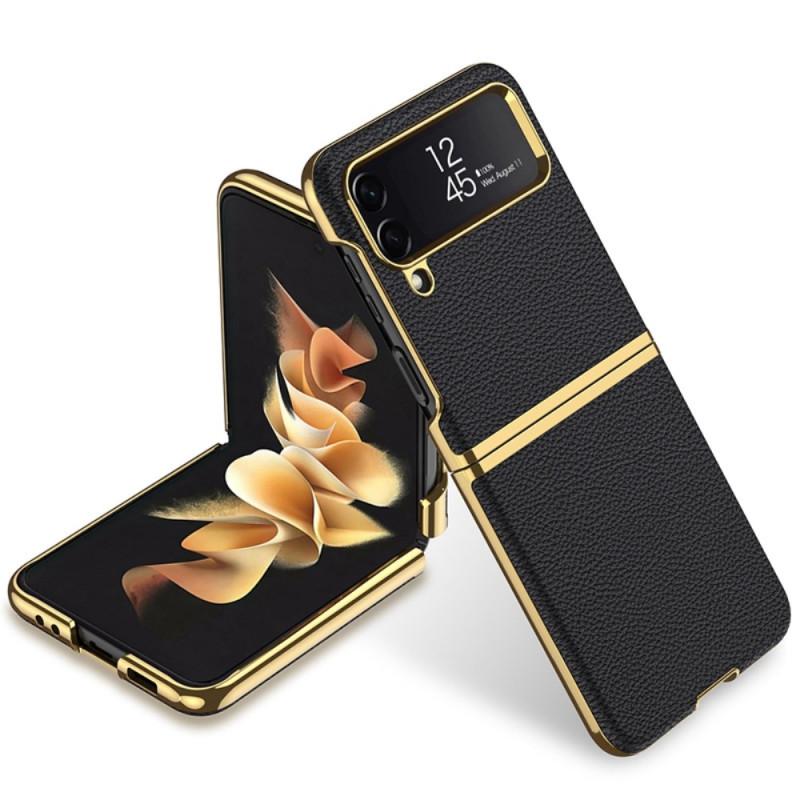 Coque Samsung Galaxy Z Flip 4 Effet Cuir Litchi GKK Ma Coque Coque Samsung Galaxy Z Flip 4 Effet Cuir Litchi GKK Ma Coque