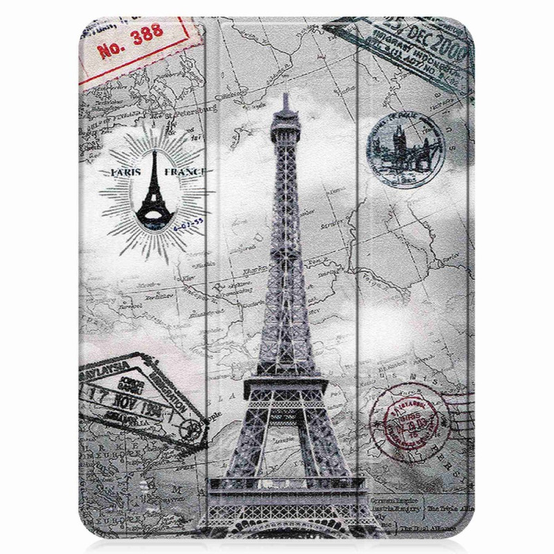 Smart Case iPad (2025) / 10.9'' (2022) Porte-Stylet Tour Eiffel