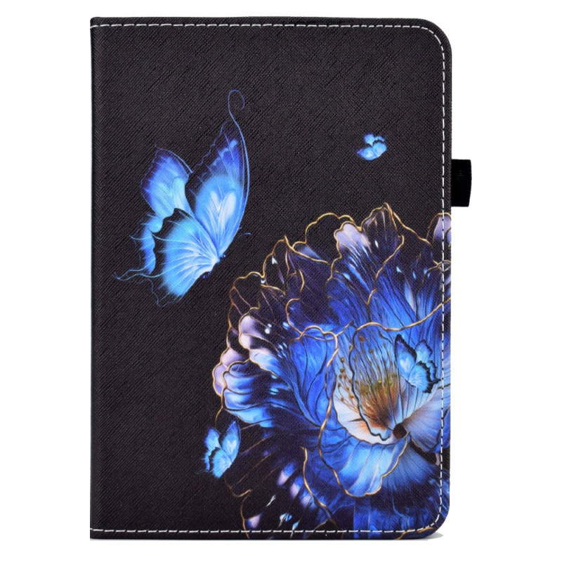 Housse iPad 10.9" (2022) Papillon Bleu