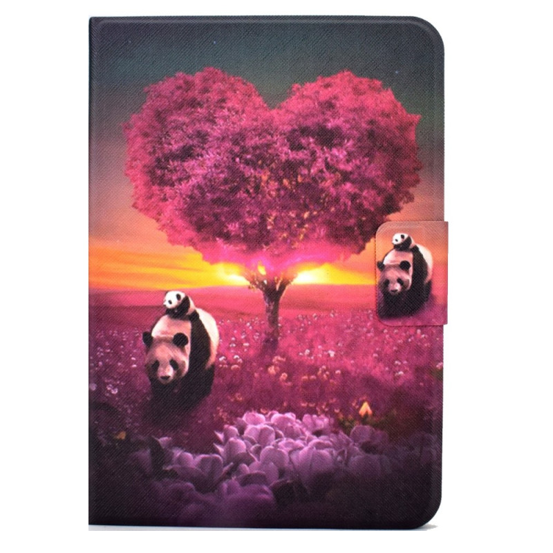 Housse iPad (2025) / 10.9" (2022) Panda Coeur