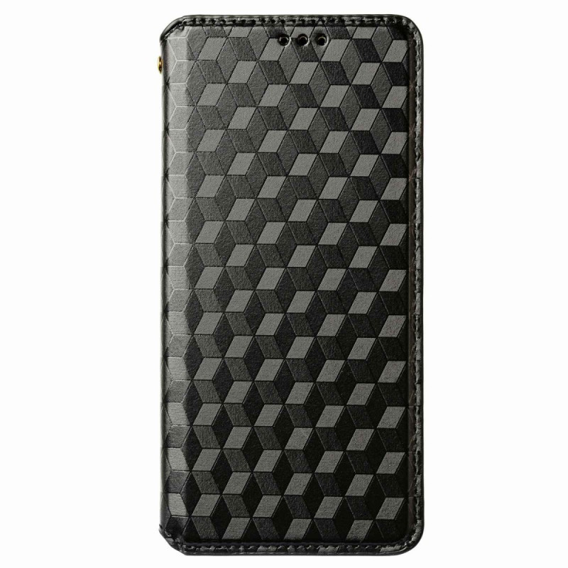 Flip Cover Poco M5 Effet Cuir Cubes 3D