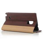 Housse Samsung Galaxy Note 4 Effet Bois Bicolore Housse Samsung Galaxy Note 4 Effet Bois Bicolore