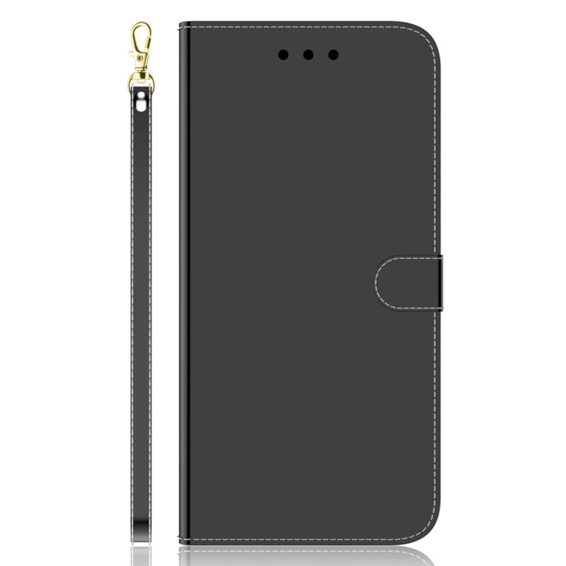 Housse Xiaomi Redmi A1/A2 Simili Cuir Miroir avec Lanière