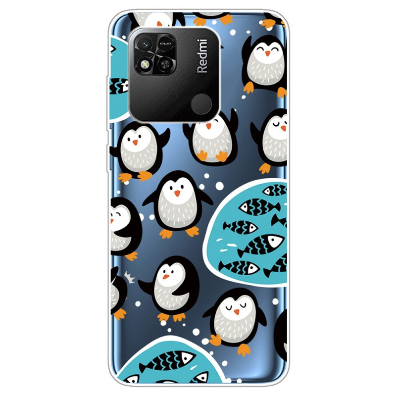 Coque Xiaomi Redmi 10A Transparente Pingouins
