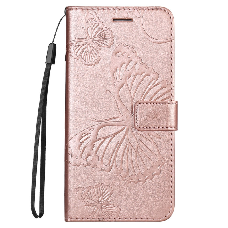 Housse Xiaomi Redmi A1/A2 Papillons Géants à Lanière