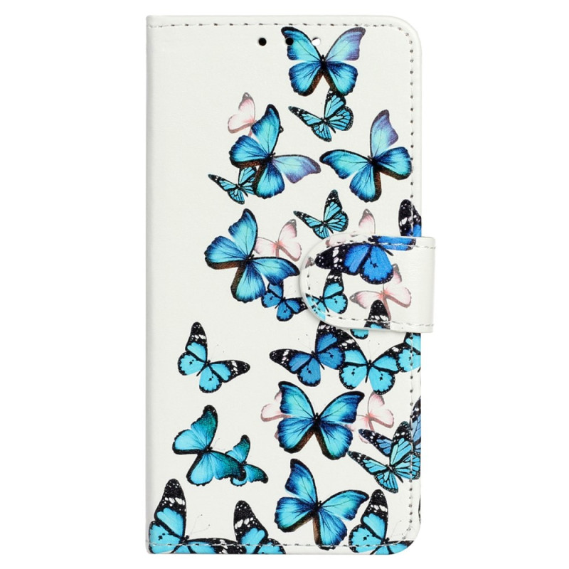 Housse Samsung Galaxy A04s Vol de Papillons à Lanière