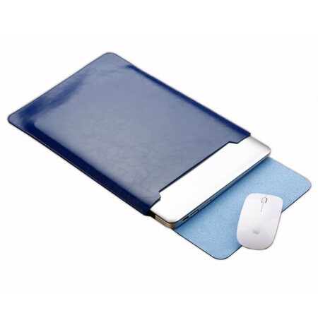 Pochette MacBook 12 pouces Simili Cuir Fermeture Magnétique